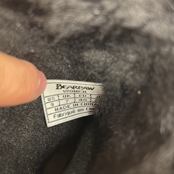 BearPaw Luna Black Short Boots Women’s Size 9 - NEW - Picture 10 of 11